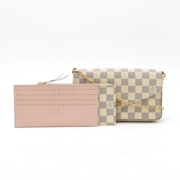 LOUIS VUITTON Ivory Damier Shoulder Bag - Picture 1 of 10